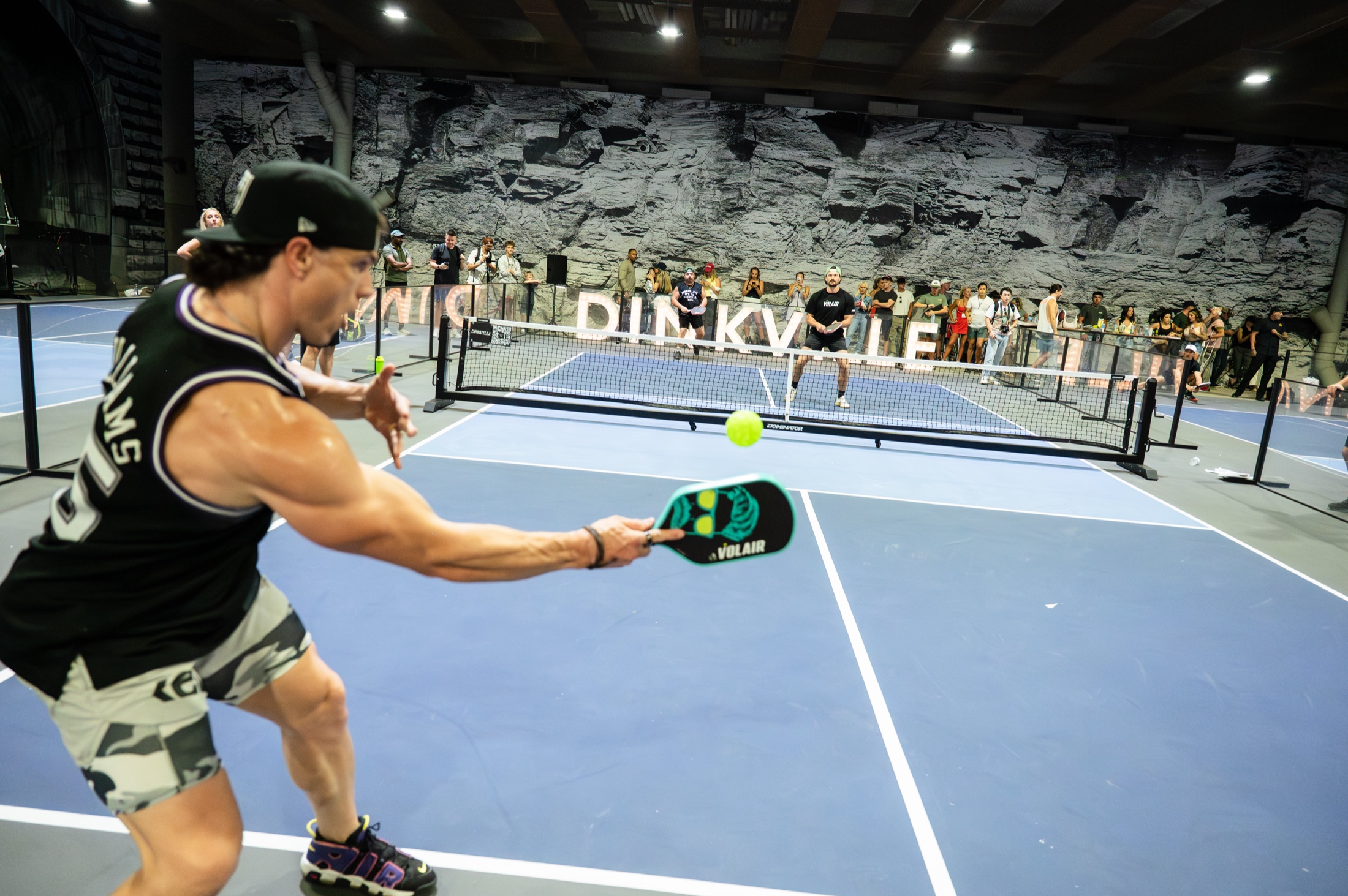 A packed pickleball match at Dinkville Nashville Yards